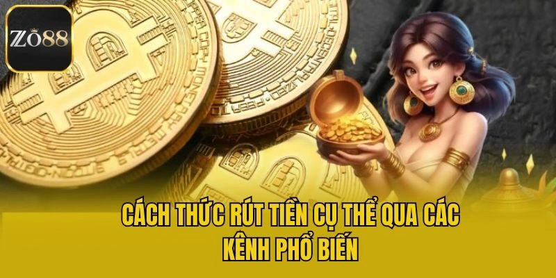 Cách thức rút tiền cụ thể qua các kênh phổ biến